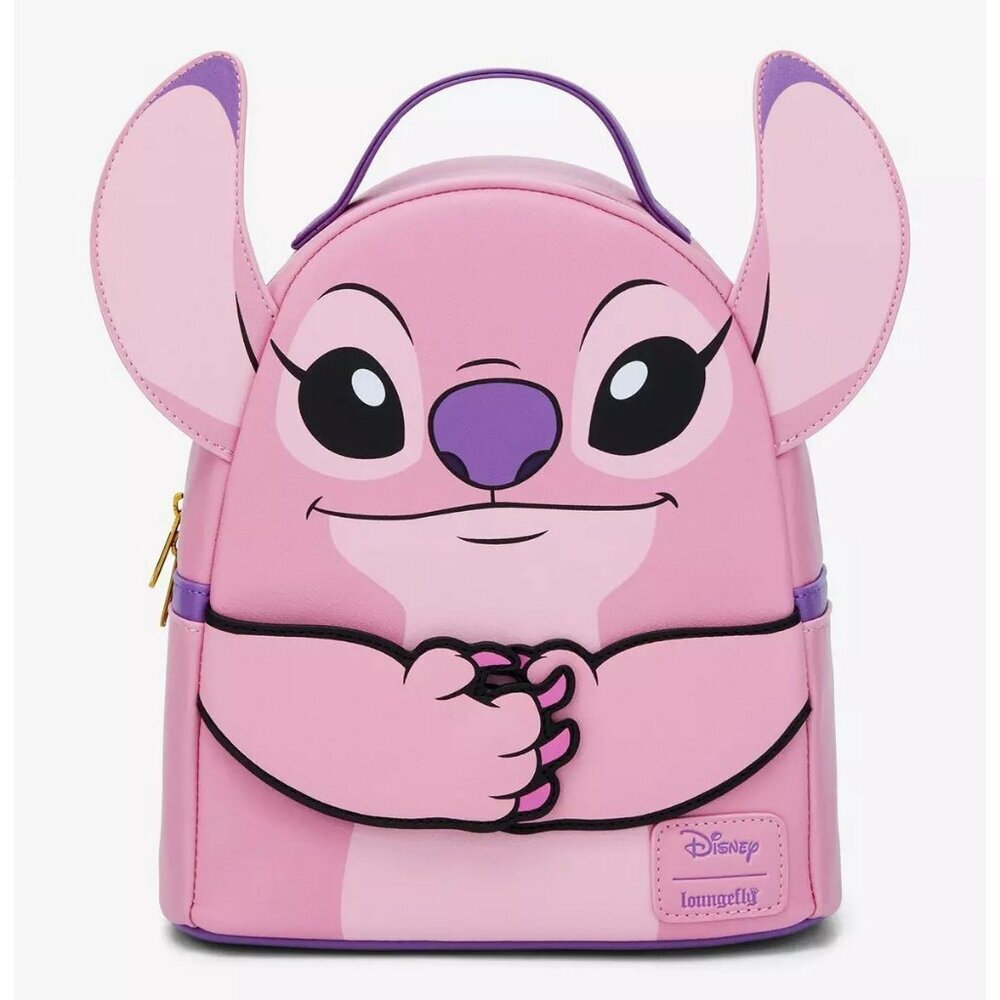 Loungefly Disney Stitch Angel Magnetic Hands Mini Backpack NWT​